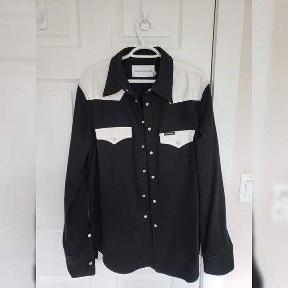 Calvin Klein Denim Shirt Jacket - Picture 1 of 5